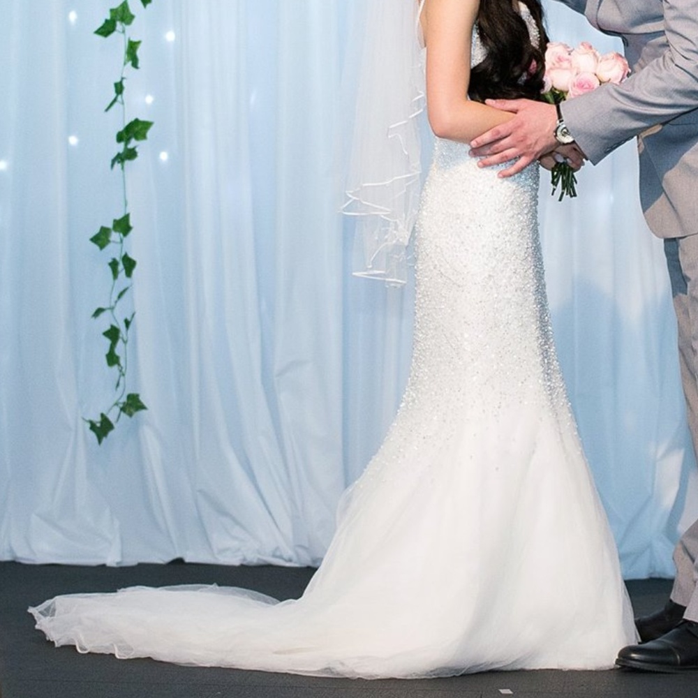 Hand beaded Wedding dress - Picture 3 of 6